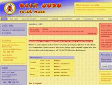 Tablet Screenshot of judo-most.cz